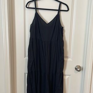 Black Spaghetti Strap Maxi Dress